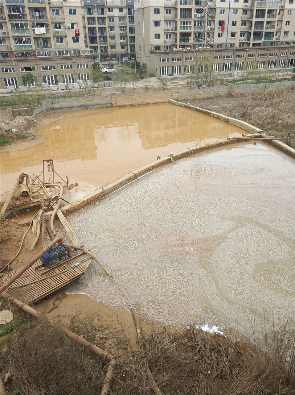 庆阳沉淀池淤泥清理-厂区废水池淤泥清淤